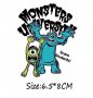 Университет за таласъми Monsters термо щампа апликация картинка за дреха, снимка 1 - Други - 27449676