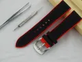 СИЛИКОНОВА КАИШКА ЧЕРНА С ЧЕРВЕНО- 18мм + ПОДАРЪК, снимка 2