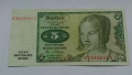 Отлична банкнота от 5 марки 1980 година - Западна Германия, снимка 2
