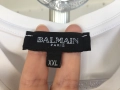 Л / ХЛ Оригинална Balmain Дамска Туника Тениска Бяла Черна Еластичен мек памук, снимка 5