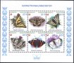 Чист блок Фауна Пеперуди 2019 от Казахстан, снимка 1 - Филателия - 32890523