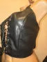 Кожено Бюстие с Връзки предна част м.л , снимка 4