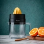 Цитрус преса Oliver Voltz OV51164A, 30 W, 1.2 л, Двупосочно движение, 2 конуса, Черен/оранжев, снимка 4