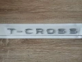 сребрист надпис Volkswagen T-Cross, снимка 1