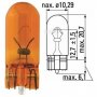 КРУШКА WY5W ,12V 5W, W2.1X9.5D ,ОРАНЖЕВА NARVA 17169, снимка 2