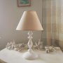 Шаби шик аплик с абажур-Бял ,модерна класическа винтидж лампа за стена с шапка,винтидж, снимка 18