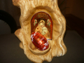 Керамична поставка с икона на Богородица, снимка 6