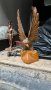 Орел, фигура, птица дърворезба, пластика, статуетка, снимка 1 - Антикварни и старинни предмети - 44052247
