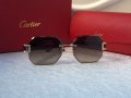 Cartier 2022 прозрачни дамски слънчеви очила Осмоъгълник с камъни, снимка 5