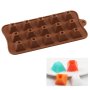 3621 Силиконова форма за бонбони и лед Пирамида, снимка 3
