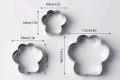 3 размера лапа лапи лапички сет метални резци форми украса торта сладки бисквитки тесто форма резец, снимка 2