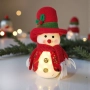 6200 Светеща коледна фигурка Дядо Коледа и Снежен човек, снимка 1