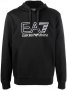 EMPORIO ARMANI EA7 Black Embroidered Logo Мъжко Горнище тип Суичър size XL (L), снимка 1 - Суичъри - 35418989