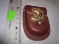СТАРО ВИНТИДЖ КАЛЪФЧЕ от ЕКО КОЖА за ЗАПАЛКА или ДЖОБЕН ЧАСОВНИК за ПРИКРЕПВАНЕ на КОЛАН 32242, снимка 1