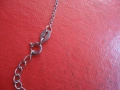 Сребърно колие верижка с камък 5 , снимка 6