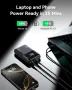 Външна батерия INIU Power Bank, 20000mAh 65W ултра малка USB C за лаптоп и телефон, оранжева, снимка 6