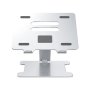 Orico алуминиева поставка за лаптоп Laptop Stand - Aluminum, 2 x USB3.0, Card Reader, up to 15.6" - 