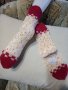 Ръчно плетени дамски чорапи размер 38, снимка 1 - Дамски чорапи - 39662478