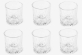 Комплект от деликатно стъкло,6 чаши и купа за лед с удобни щипки, снимка 1 - Чаши - 44877811