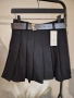 Плисирана пола от вълна с коланче, снимка 13