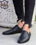 Мъжки обувки - черна ЕСТЕСТВЕНА кожа - 6751