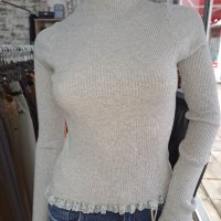 Къси блузки с дантелка в седем цвята , снимка 1 - Блузи с дълъг ръкав и пуловери - 42807344