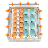 Автоматичен ролков инкубатор на 2 нива MS-120 кокоши яйца (12V/220V), снимка 7 - За птици - 43178707