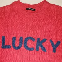 Пуловер Terranova Lucky оранжев цвят – S размер, снимка 9 - Блузи с дълъг ръкав и пуловери - 35532307