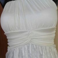 Кокетна бяла рокля 👗💎XS, S, М👗💎арт.110, снимка 3 - Рокли - 26742363