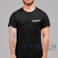 Тениска за охранители - SECURITY тениска, снимка 3 - Тениски - 11996751