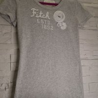 Разпродажба! Abercrombie & Fitch маркова дамска тениска, L, снимка 9 - Тениски - 38252311