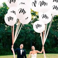 Балони за младоженци за фотосесия 