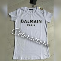Бяла тениска Balmain кодIM249, снимка 1 - Тениски - 39341564