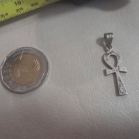 Стар Кръст анкх,Египет,сребро,маркировка, снимка 4 - Колиета, медальони, синджири - 43643930
