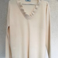 Разкошна блуза/пуловер 100% меринос Италия, снимка 2 - Блузи с дълъг ръкав и пуловери - 38969429