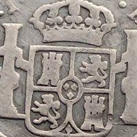Сребърна монета 2 реала 1789г. Карлос четвърти Лима Перу 29782, снимка 10 - Нумизматика и бонистика - 42969000
