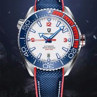PAGANI DESIGN автоматичен часовник SEIKO NH35,сапфир,неръждаема стомана,водоустойчив,дата,безел, снимка 6 - Мъжки - 43210144