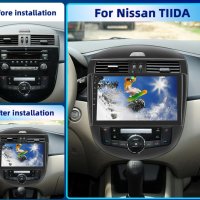 Nissan Tiida Pulsar климатроник 2011/2015 9" - Андроид Навигация , 9694, снимка 2 - Навигация за кола - 43742342