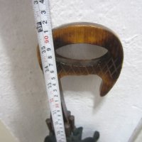 Фишер марков Стар чадър, пъстър, с дървена дръжка, снимка 6 - Други ценни предмети - 28950992