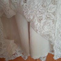 Бяла дантелена рокля НМ, снимка 6 - Рокли - 43549683