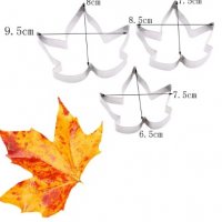 2 грамадни есенни листа силиконов молд вейнър за направа с фондан украса декор, снимка 2 - Форми - 26927386