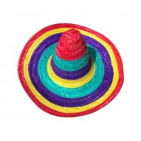 3108 Цветна мексиканска шапка сомбреро, снимка 5 - Шапки - 38281589