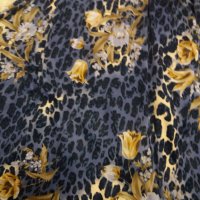 Тъмносиня рокля в леопардов принт с цветя 2ХЛ/3ХЛ/4ХЛ размер, снимка 10 - Рокли - 40539073