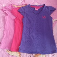 3 тениски за момичета, снимка 1 - Детски тениски и потници - 32888471