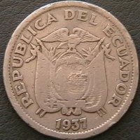 1 сукре 1937, Еквадор, снимка 1 - Нумизматика и бонистика - 28303564