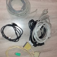 Кабели за компютър - захранващи кабели, FTP-кабел с два накрайника, кабел за принтер, снимка 2 - Кабели и адаптери - 38742349