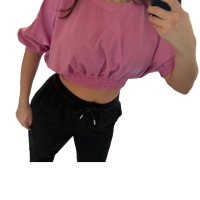 розова тениска топ , снимка 2 - Детски тениски и потници - 43594759