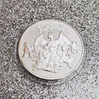 Покемон Пикачу монета / Pokemon Pikachu coin - Silver, снимка 4 - Нумизматика и бонистика - 38730107