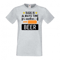 Мъжка тениска There's Always Time For Another Beer,Бира,Бирфест,Beerfest,Подарък,Изненада,Рожден Ден, снимка 4 - Тениски - 36387632