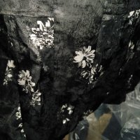 Черно кадифе със сребристи цветя, снимка 3 - Костюми - 28595420
